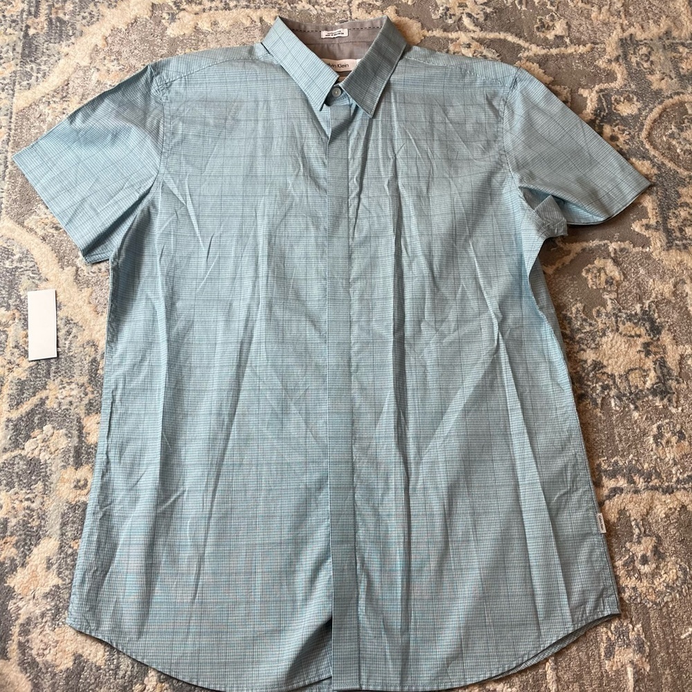 Calvin Klein Blue Casual Button Down Shirt